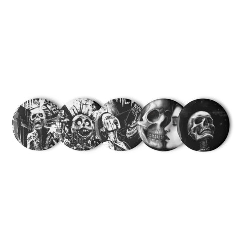 Death Wish Set of pin buttons