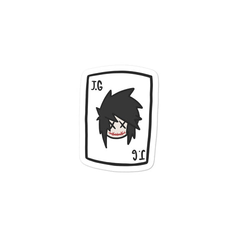 Johnnie Playing Card Bubble-Free Stickers