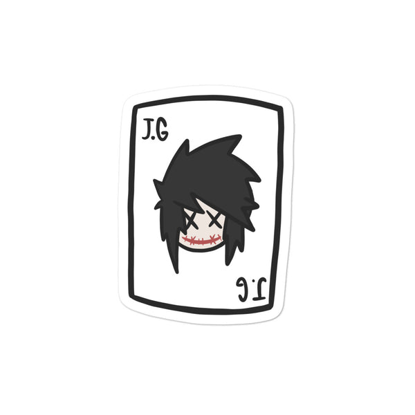 Johnnie Playing Card Bubble-Free Stickers