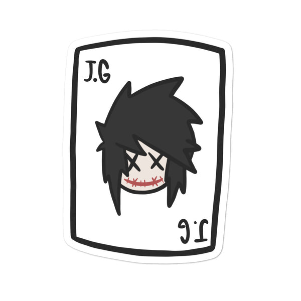 Johnnie Playing Card Bubble-Free Stickers