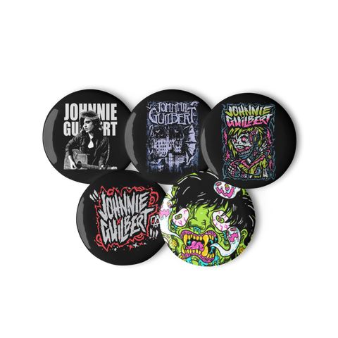 Johnnie Guilbert Set of Five Buttons