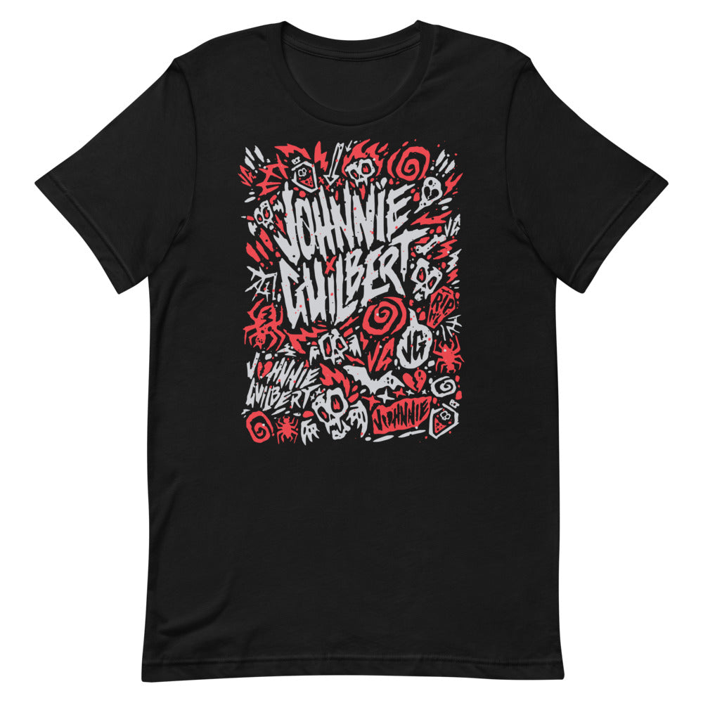 Red Johnnie Guilbert Logo Short-Sleeve Unisex T-Shirt