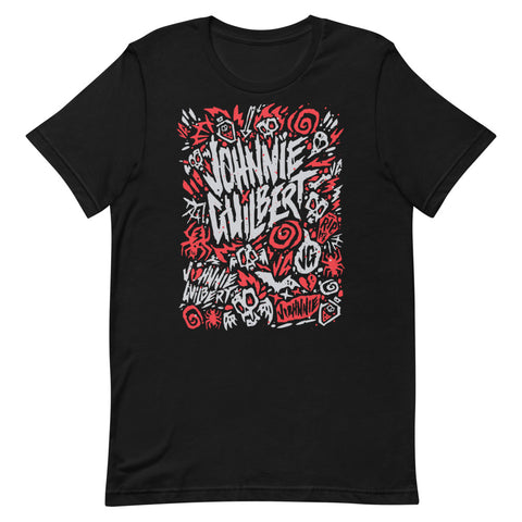 Red Johnnie Guilbert Logo Short-Sleeve Unisex T-Shirt